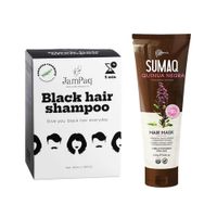 Shampoo Capilar Cubrecanas negro + Máscara Capilar QuinuaNegra