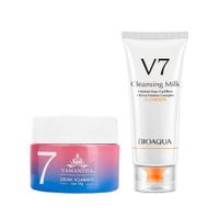 Crema Aclarante Facial + Crema Limpiadora Facial de Leche