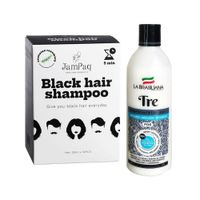Shampoo Capilar Cubre Canas negro + Shampoo Capilar Tre Pos