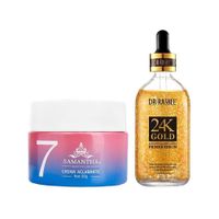 Crema Aclarante Facial + Suero Antiarrugas y Aclarante 24k Oro
