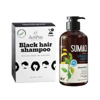 Shampoo Capilar Cubrecanas negro + Shampo Extracto Uña de Gato