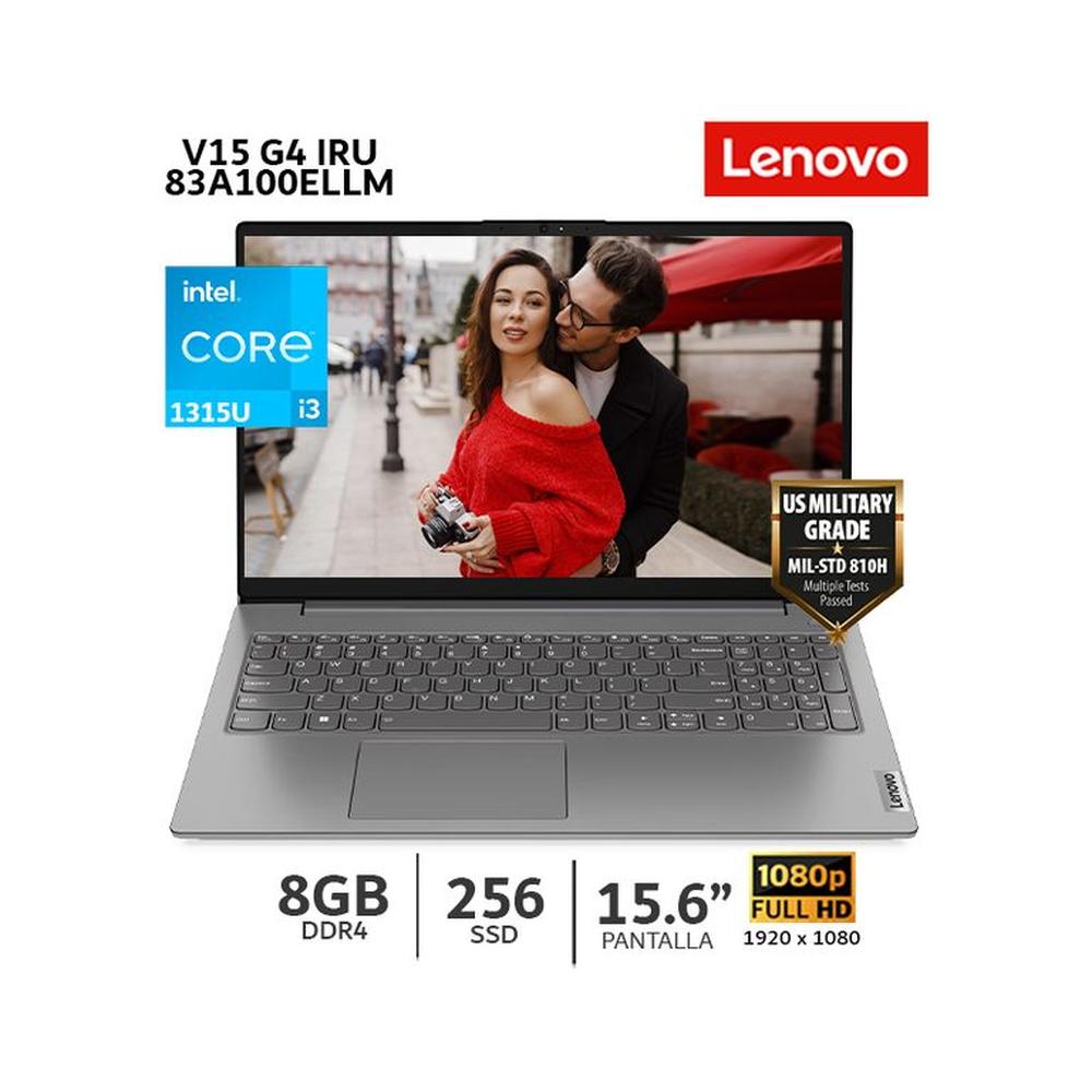 Laptop Lenovo V15 G4 IRU Ci3-1315U/ 8Gb Ram/ 256Gb SSD/ 15.6”/  83A100ELLM