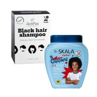 Shampoo Capilar Cubre Canas negro + Crema MaisCrespinhos