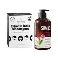 Shampoo Capilar Cubre Canas negro + Shampoo Extracto Kiwicha