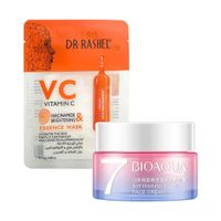 Crema Facial Aclaradora + Mascarilla vitamina C niacinamida