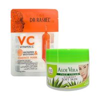 Crema Facial de aloe vera + Mascarilla vitamina C niacinamida
