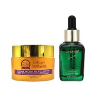 Crema Facial Antiarrugas + Serum Suavizante De Té Verde