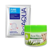 Crema Facial de aloe vera + Mascarilla Facial Pure Skin