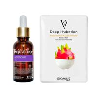 Aceite Facial de Vitamina E + Mascarilla Facial de Pitahaya V7
