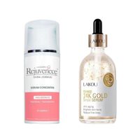 Serum Concentre hialurónico + Serum Facial France 24k Gold