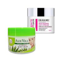 Crema Facial de aloe vera + Crema Blanqueador de Día