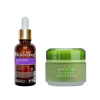 Aceite Facial Vitamina E + Mascarilla De Barro Facial Matcha