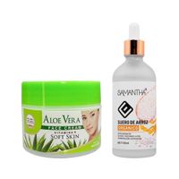 Crema Facial de aloe vera + Serum Extracto de Arroz 100ml