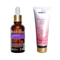 Aceite Facial de Vitamina E + Crema Corporal Aroma a Flores