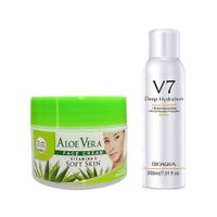 Crema Facial de aloe vera + Spray Corporal Aclarador V7