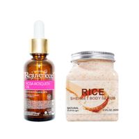 Aceite Facial de Rosa Mosqueta + Exfoliante Corporal de Arroz