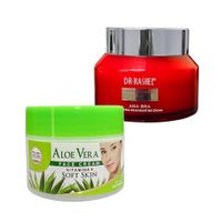 Crema Facial de aloe vera + Crema Alpha Hydroxy AHA-BHA