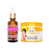 Aceite Facial de Rosa Mosqueta + Crema Elastina y colágeno