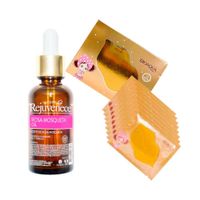 Aceite Facial Rosa Mosqueta + Máscara labial Colágeno Dorada