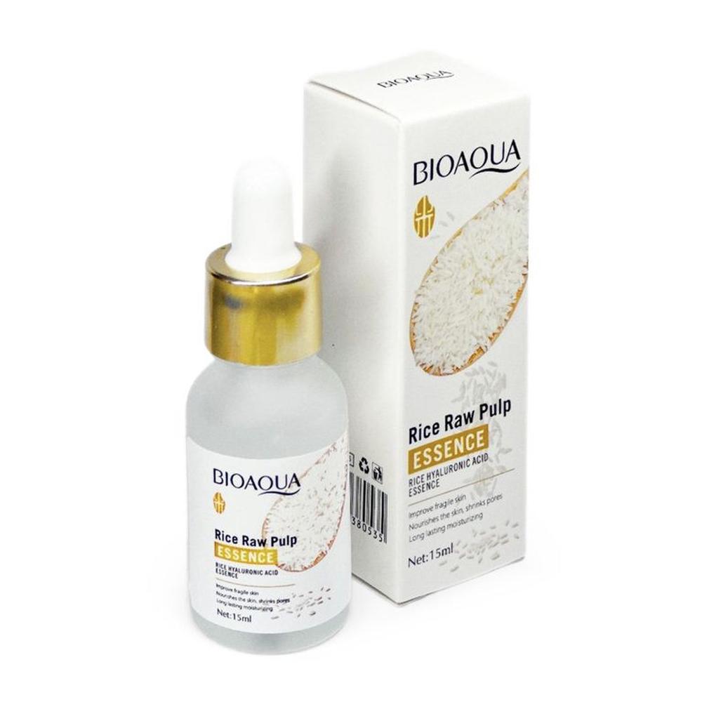 SERUM FACIAL ARROZ RICE RAW PULP ESSENCE BIOAQUA 15ML ANTIARRUGAS
