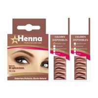 KIT DE 2 CEJAS MARRON CLARO + CEJAS CHOCOLATE - HENNA