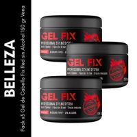 Pack x 3 Gel de Cabello Fix Red sin Alcohol 150 gr Vena