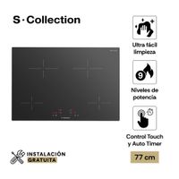 Encimera Vitrocerámica de Inducción S-Collection 77 cm c/Timer