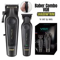 Combo Barber VGR Trimmer + Clipper V-197&995