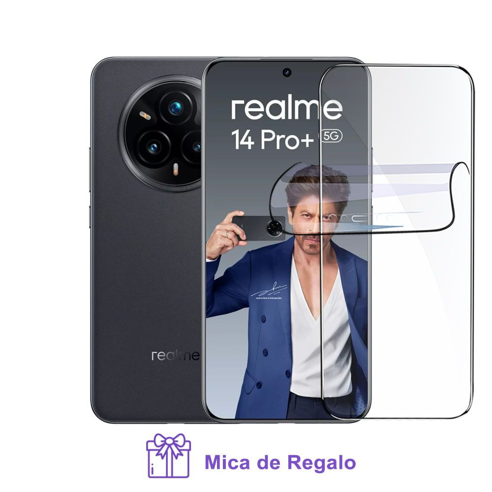 Realme 14 Pro Plus 12Gb Ram Negro 512Gb Rom con Mica Hidrogel
