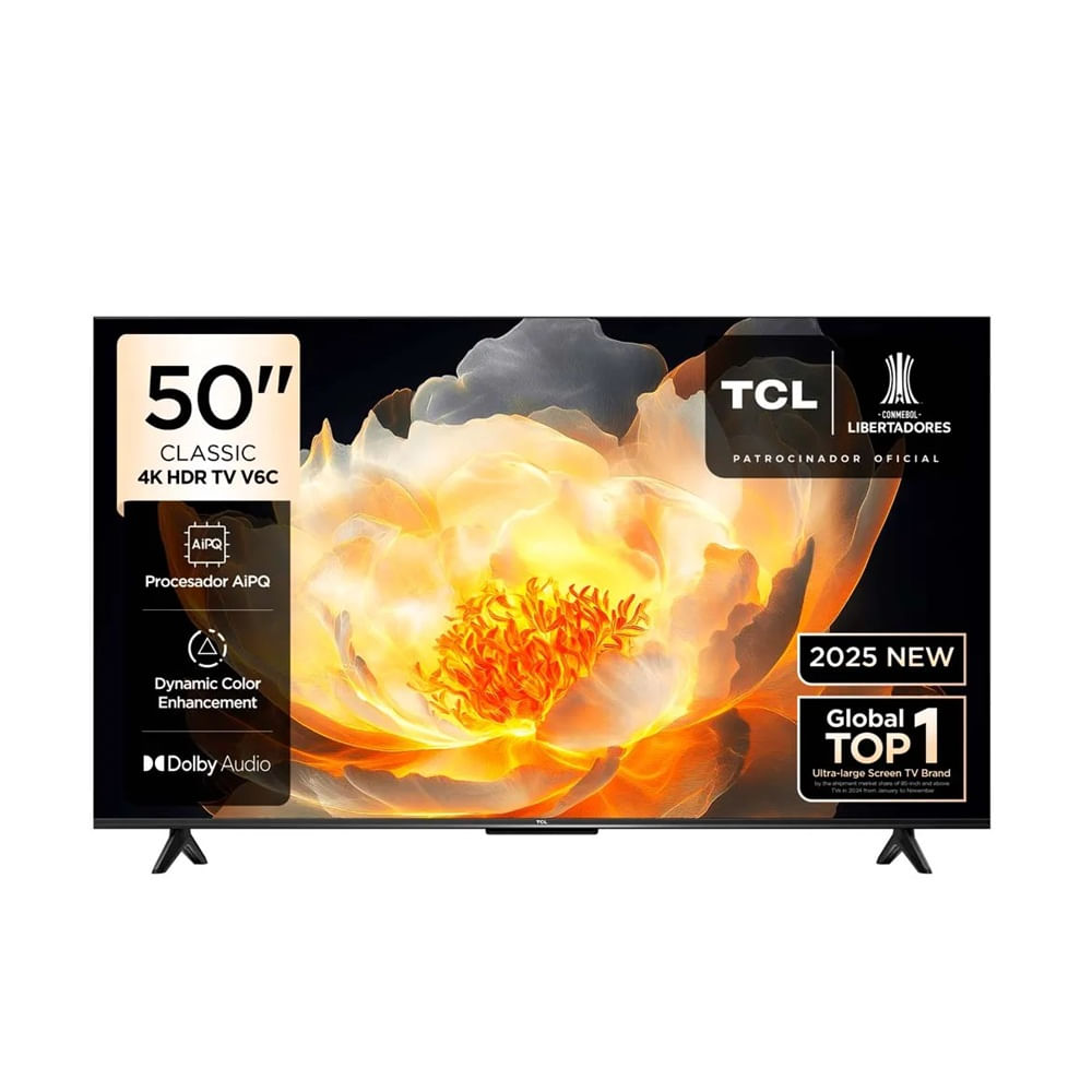 Televisor TCL LED 50"" UHD 4K Smart TV 50V6C Negro