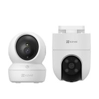 Kit Cámaras Ezviz H6C Full hd - H8C Full Hd Gira 360 Audio Bidireccional Noche Color
