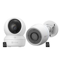 Kit Cámaras Ezviz H6C Full HD - H3C Full Hd Audio Bidireccional NocheColor SD 128GB