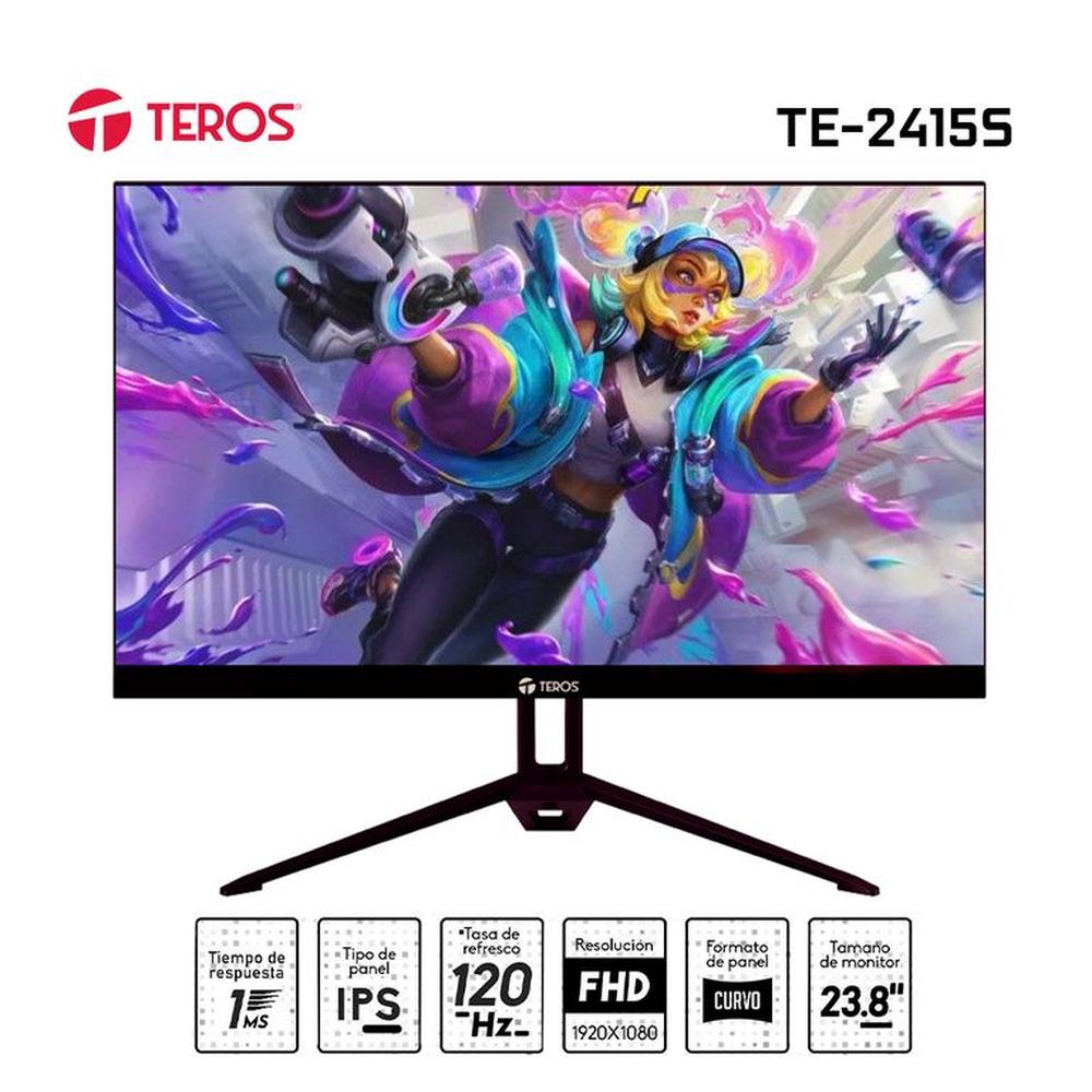 Monitor plano TEROS TE-2415S 238 FHD IPS HDMI DP