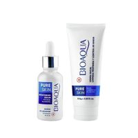 Serum Antiacne + Crema Limpiadora Pure Skin