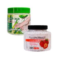 Exfoliante Corporal de Fresa + Exfoliante de Pies de Aloe Vera