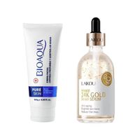Crema Facial Antiacné Pure Skin + Serum Facial France 24K Gold