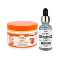 Exfoliante Facial Albaricoque + Serum Anti Edad Células Madre