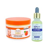 Exfoliante Facial Albaricoque + Serum Antiedad Elastinol 3 Man