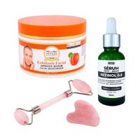 Exfoliante Facial Albaricoque + Serum Retinol 08 + Rodillo