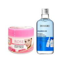 Crema facial extracto de Rosa + Tonico de Ácido Hialurónico