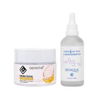 Crema Facial Extracto de Arroz + Serum de Ácido Hialurónico