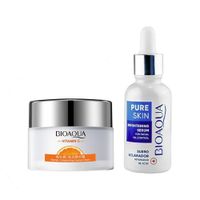 Crema Facial Hidratante Vitamina C + Serum Antiacné Pure Skin