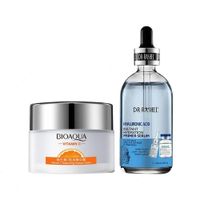 Crema Facial Hidratante Vitamina C + Serum Acido Hialurónico