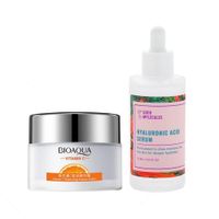 Crema Facial Hidratante Vitamina C + Serum Hyaluronic