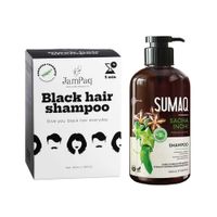 Shampoo Capilar Cubrecanas Negro + Shampo Extracto Sacha Inchi