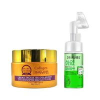 Crema Facial Antiarrugas + Limpiador Facial Aloe Vera