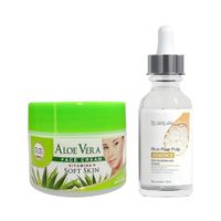 Crema Facial de aloe vera + Serum Extracto de Arroz 30ml