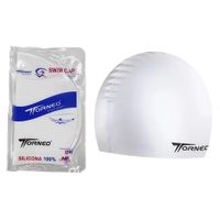 Gorro De Silicona De Natación Para Adultos Blanco - TORNEO