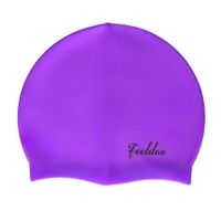 Gorro De Silicona De Natación Para Adultos Morado - FEELDOO