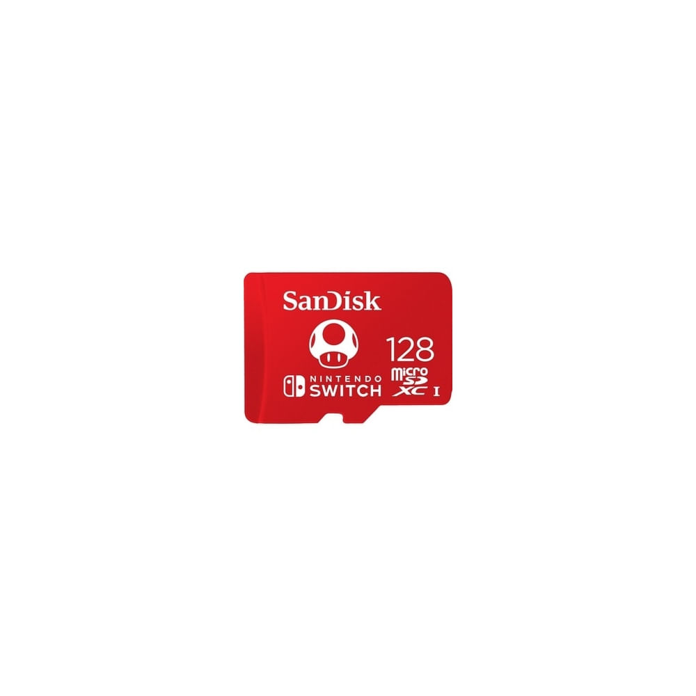 Tarjeta microSDXC SanDisk 128 GB UHS-I para Nintendo - Almacenamiento rápido y compatible